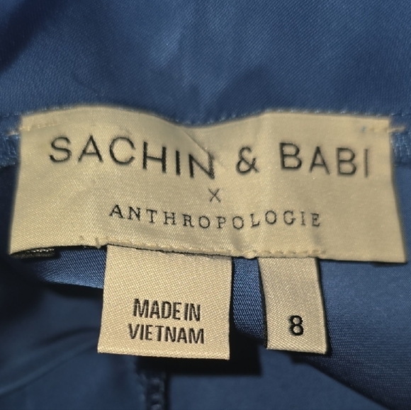 Anthropologie Blue Backless Dress - Picture 4 of 4